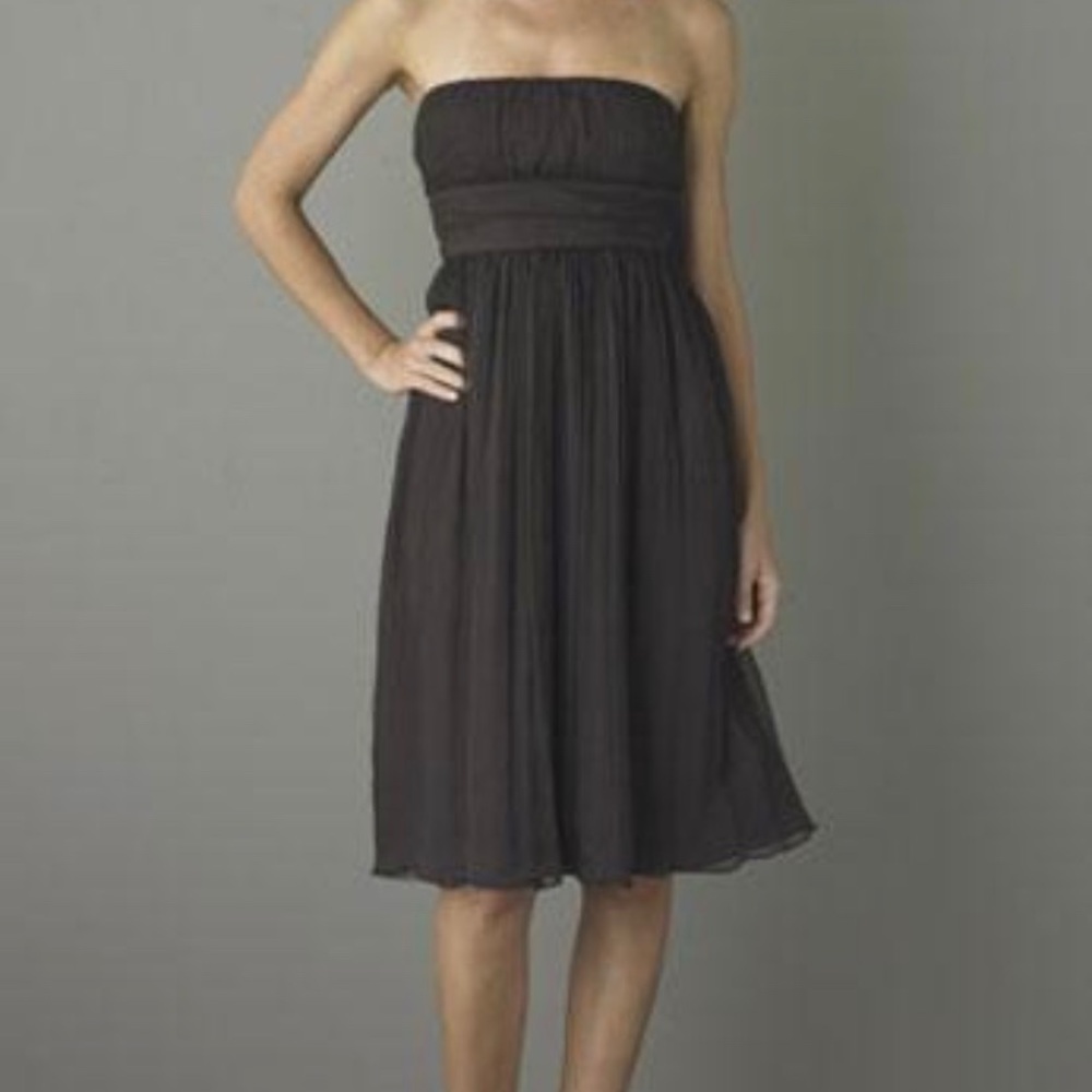 J.Crew Woman Silk Strapless Polkadots Dress Size 4